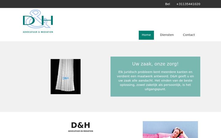Screenshot του d-hadvocaten.nl