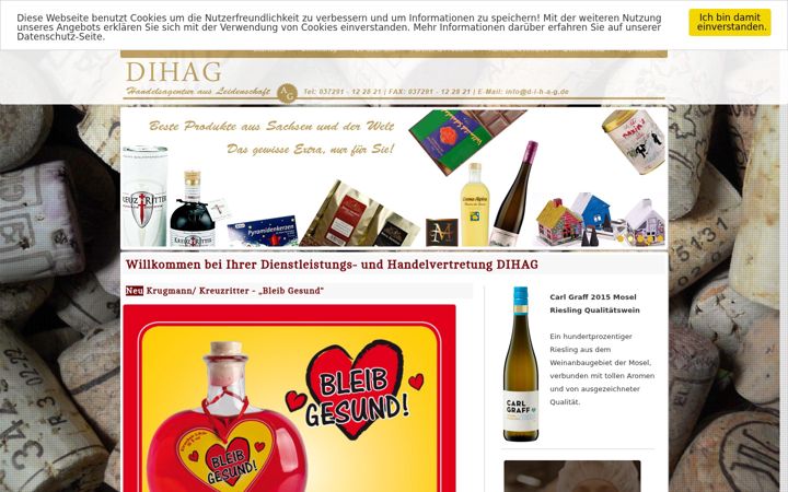 Screenshot of d-i-h-a-g.de