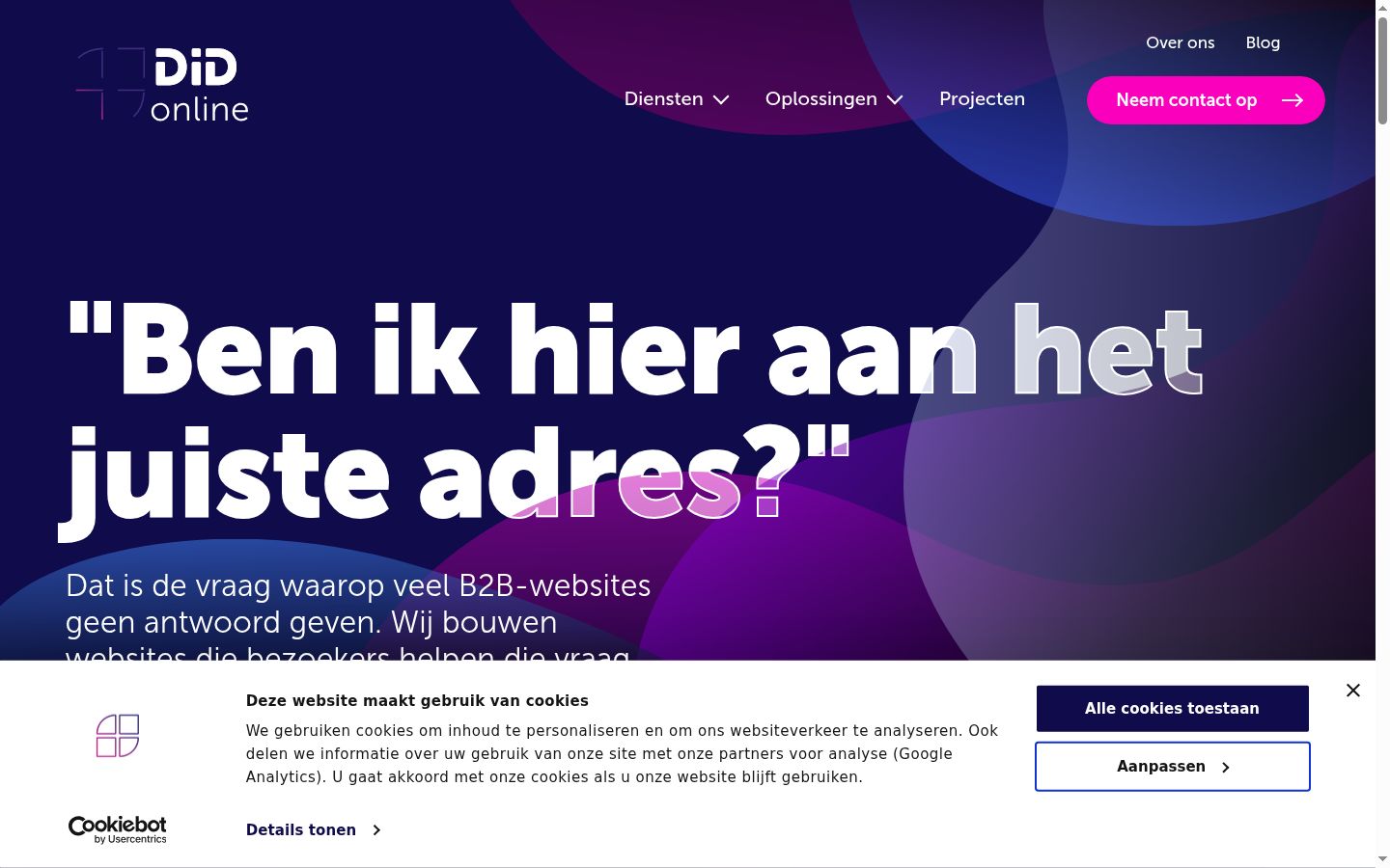 Screenshot tal-banner tal-kunsens muri qabel kwalunkwe interazzjoni
