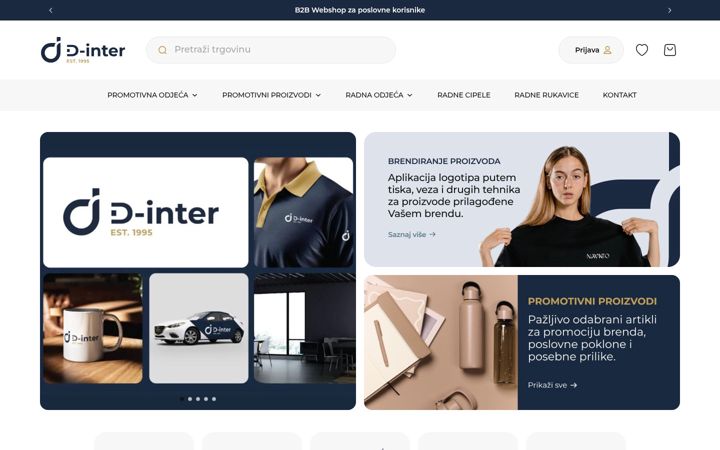 Snimka zaslona za d-inter.hr