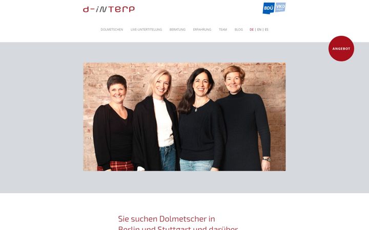 Screenshot of d-interp.de