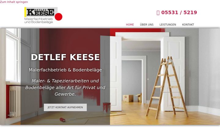 Screenshot of d-keese-malerbetrieb.de