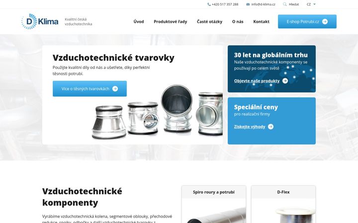 Screenshot van d-klima.cz