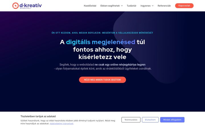 Screenshot of d-kreativ.hu