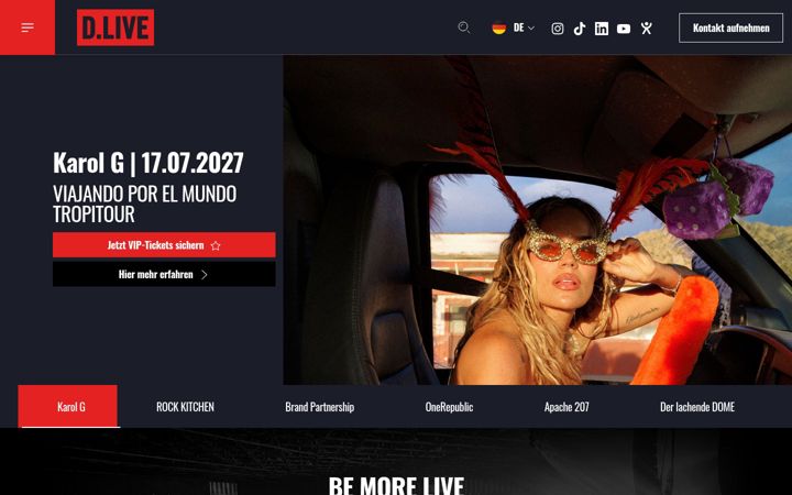 Screenshot of d-live.de