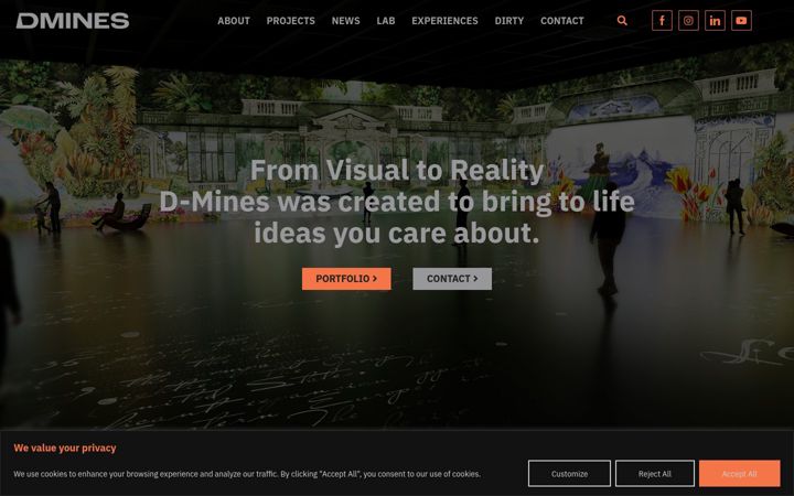 Screenshot of d-mines.com