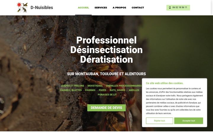 Screenshot of d-nuisibles.com