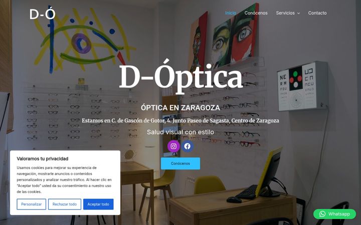 Screenshot of d-optica.es