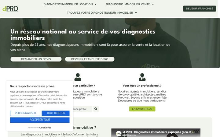 Screenshot of d-pro.fr