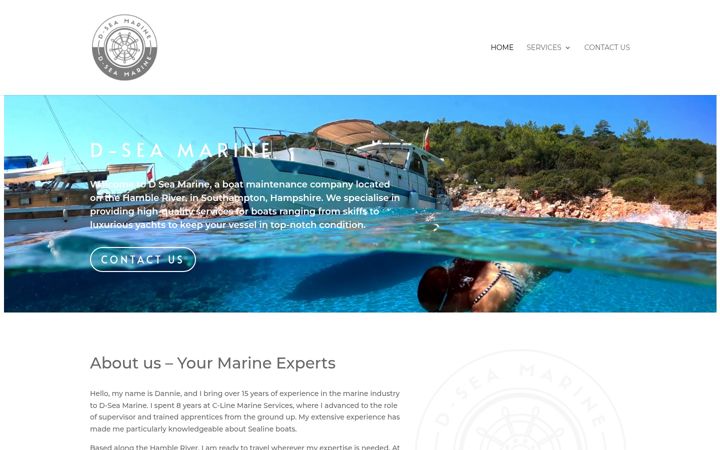 Screenshot of d-seamarine.com