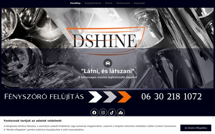 Screenshot von d-shine.hu