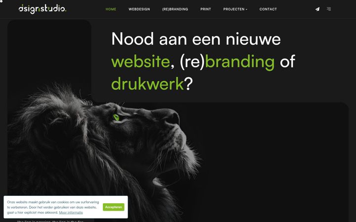 Screenshot van d-signstudio.be