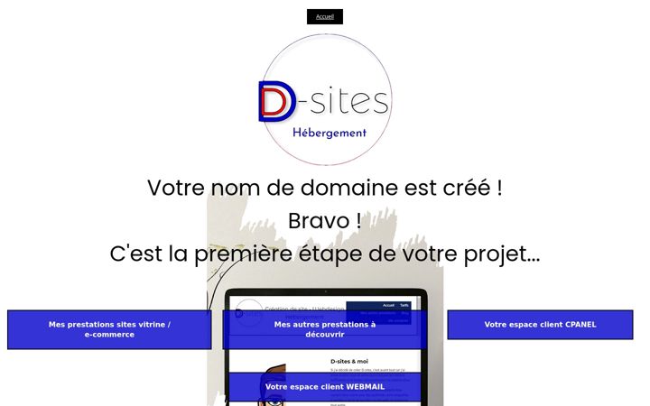 Screenshot of d-sites-hebergement.fr