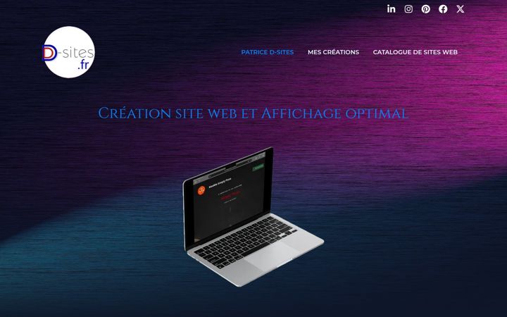 Snímek obrazovky d-sites.fr