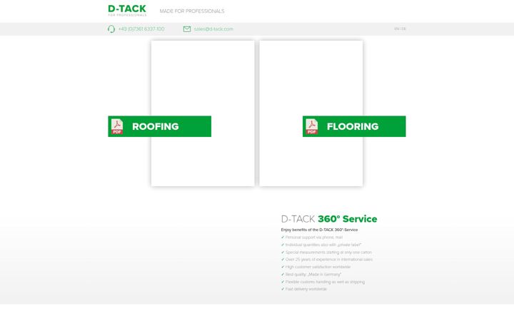 Screenshot of d-tack.com