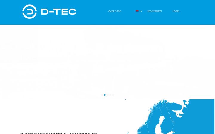 Captură de ecran a d-tecparts.eu