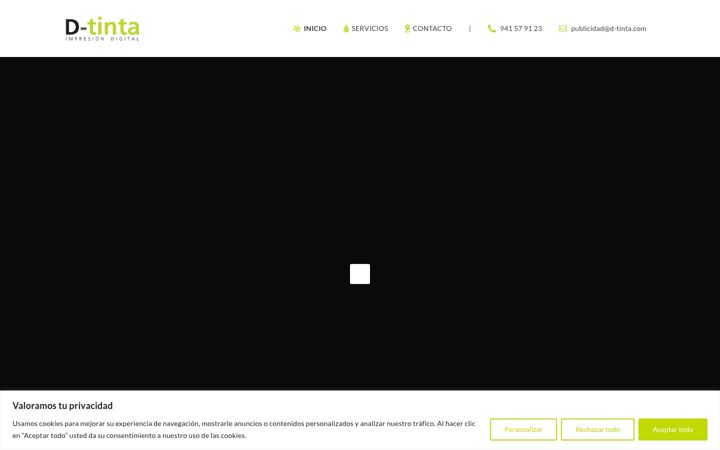 Screenshot of d-tinta.com