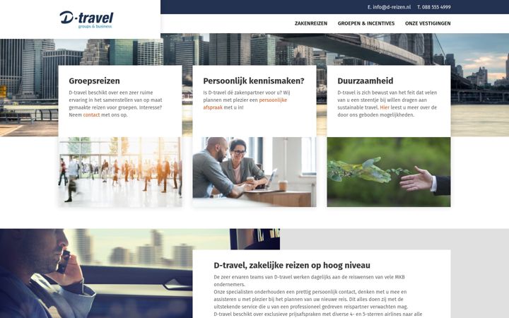 Skjermbilde av d-travel.nl