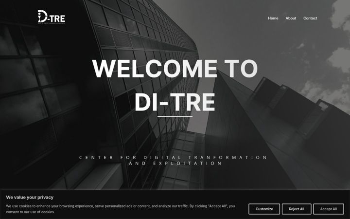 Screenshot stránky d-tre.eu