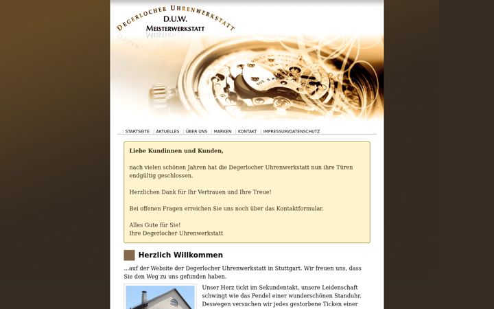 Screenshot of d-uw.de