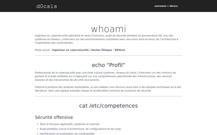 Screenshot of d0cs1s.fr