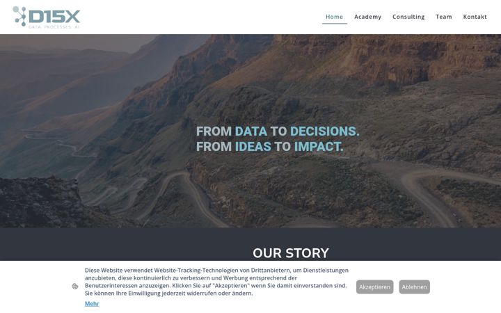 Screenshot of d15x.de