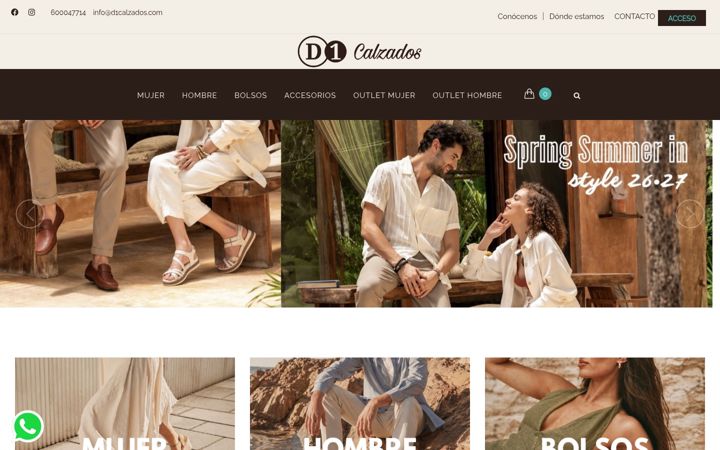 Screenshot of d1calzados.com