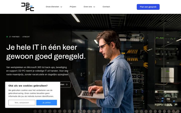 Screenshot of d2-pc.nl