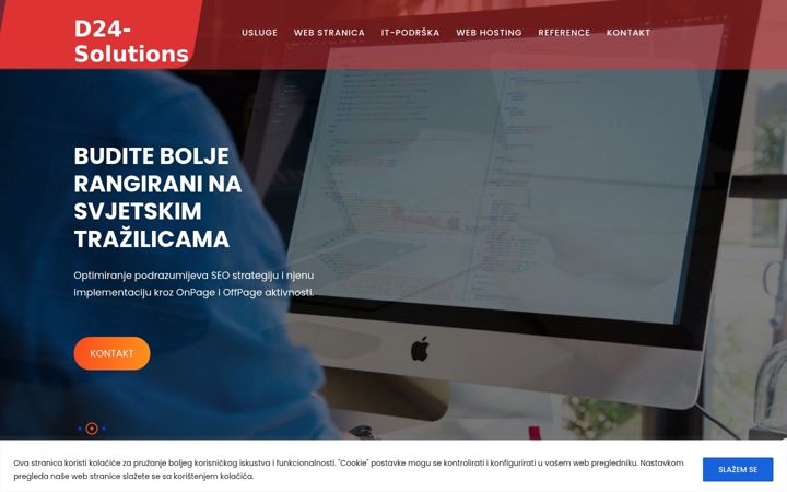 Snimka zaslona za d24-solutions.hr