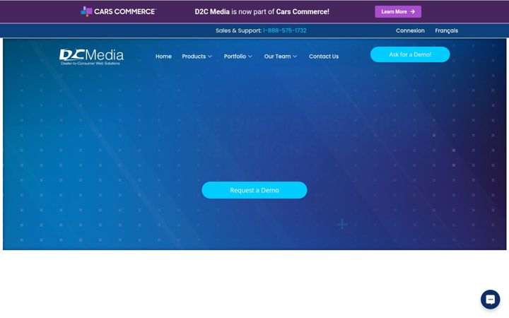 Captura de ecrã de d2cmedia.ca