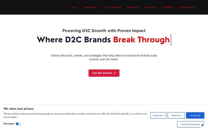 Screenshot of d2ctoday.com