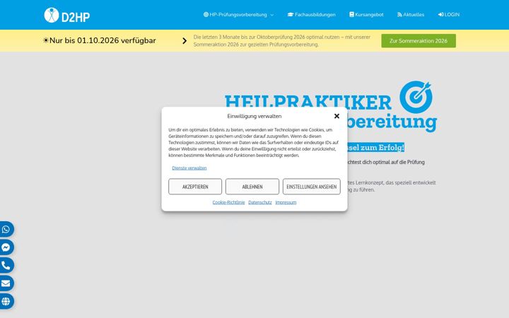 Screenshot of d2hp.de