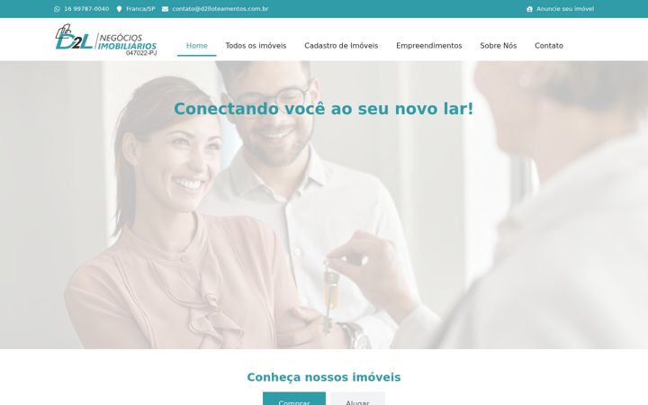 Screenshot van d2limoveis.com.br