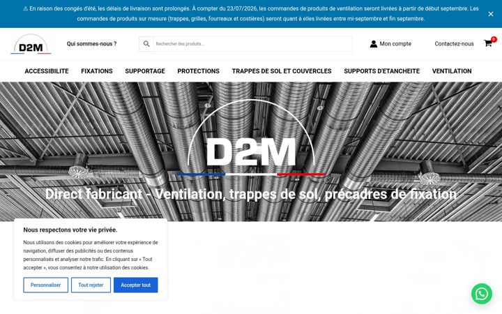 Screenshot of d2m-eshop.fr