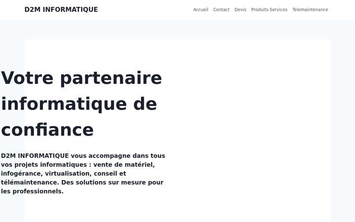 Screenshot of d2minformatique.com