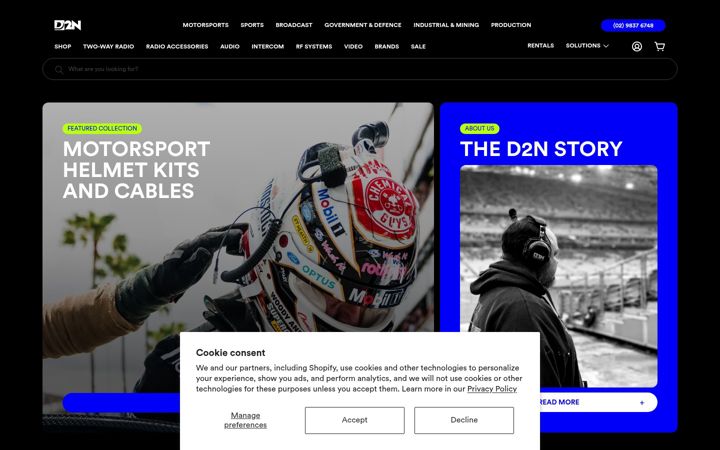 Posnetek zaslona d2n.com.au