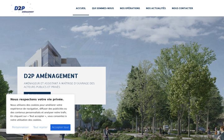 Screenshot of d2p-amenagement.com