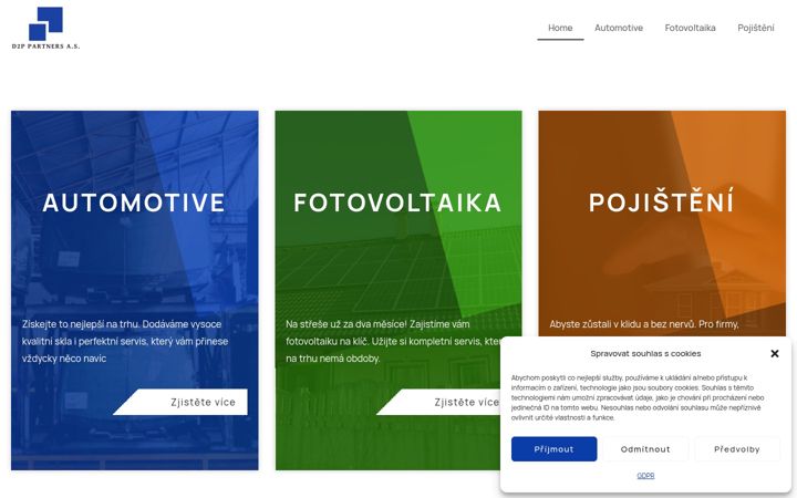 Screenshot van d2p-partners.cz