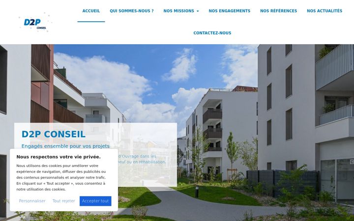 Screenshot of d2pconseil.com