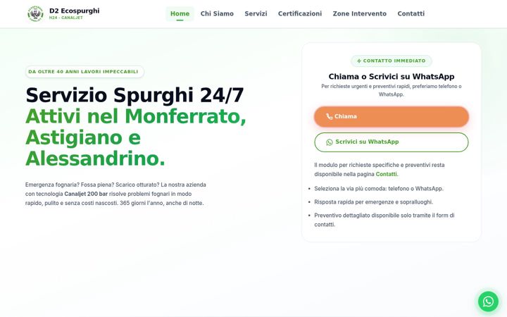 Screenshot of d2spurghi.it