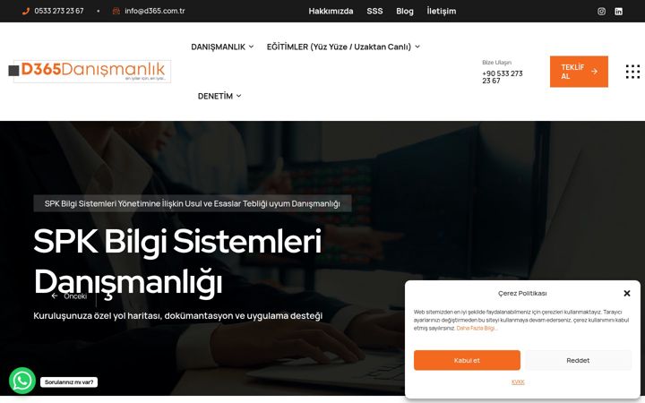 Ekrānuzņēmums no d365.com.tr
