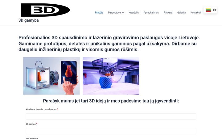 Ekrano kopija d3d.lt