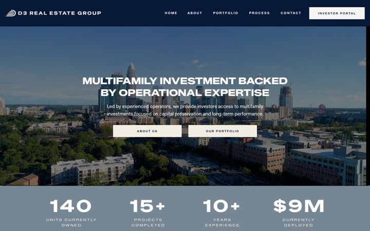 Screenshot of d3realestategroup.com