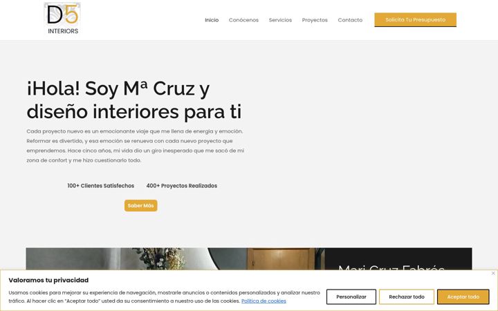 Screenshot of d5interiors.com