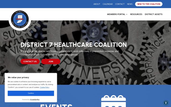 Screenshot of d7hcc.com