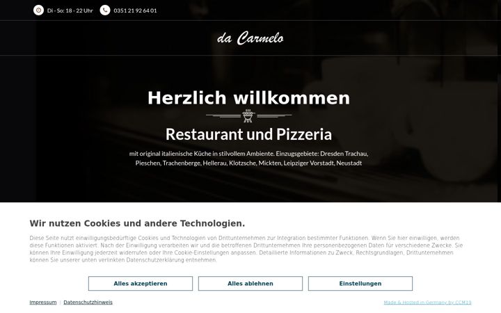 Screenshot of da-carmelo-dresden.de