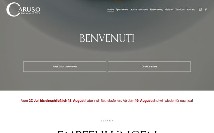 Screenshot of da-caruso.de