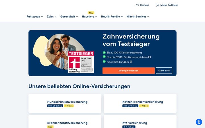 Screenshot of da-direkt.de