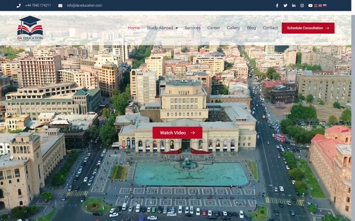 Screenshot of da-education.com
