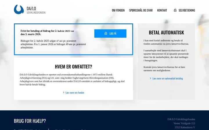 Screenshot of da-lo.dk